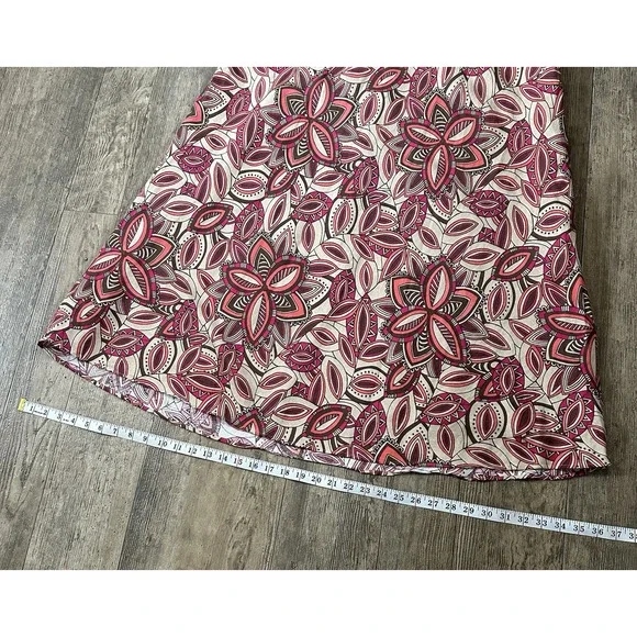 East 5th Sz 20W Floral Paisley Linen Blend Lined Maxi Modest Long Skirt 40x36.5 - Picture 5 of 7